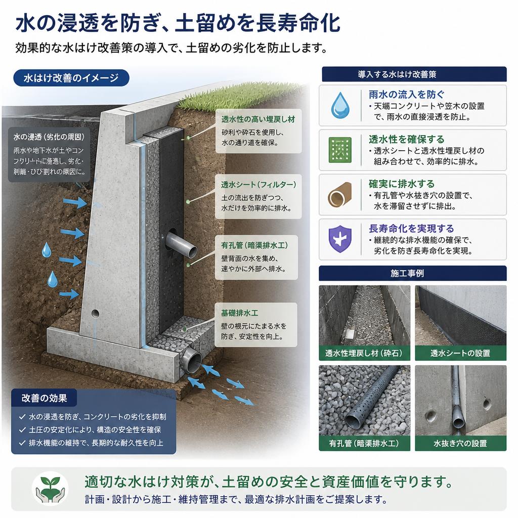 水はけの改善方法